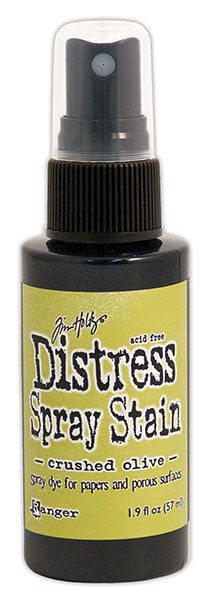 Distress Spray - Crushed Olive:-