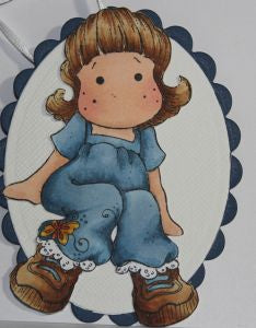 Magnolia Rubber Stamps - Tilda with Butterfly Jeans*