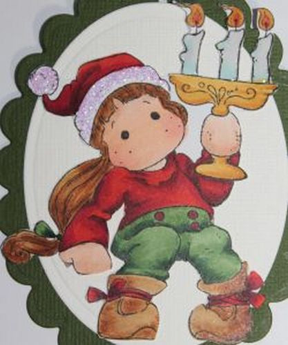 Magnolia Rubber Stamps - Tilda with Christmas Candle