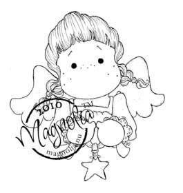 Magnolia Rubber Stamps - Tilda with Hanging Star *