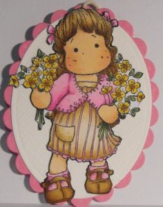 Magnolia Rubber Stamps - Tilda with Winter Flowers*