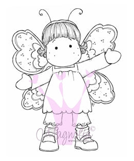 Magnolia Rubber Stamp - Tilda as Butterflies*