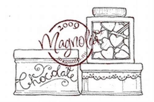 Magnolia Rubber Stamp - Tin Boxes