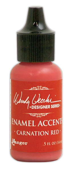 Enamel Accents - Carnation Red