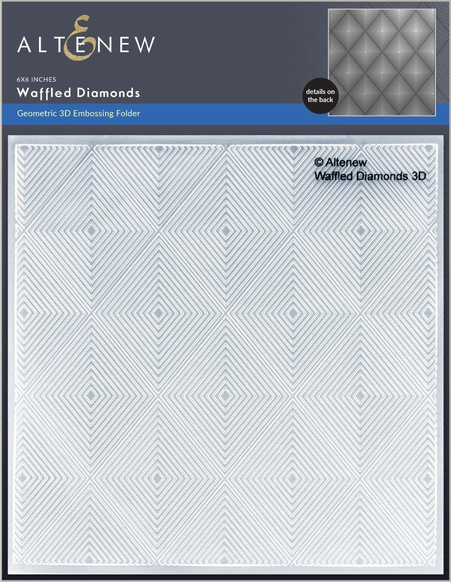 Altenew - Waffled Diamonds 3D Embossing Folder -