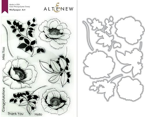 Altenew - Wallpaper Art stamp & die bundle