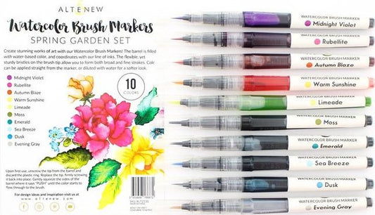 Altenew - Watercolour Brush Markers (10) - Spring Garden - out of stock