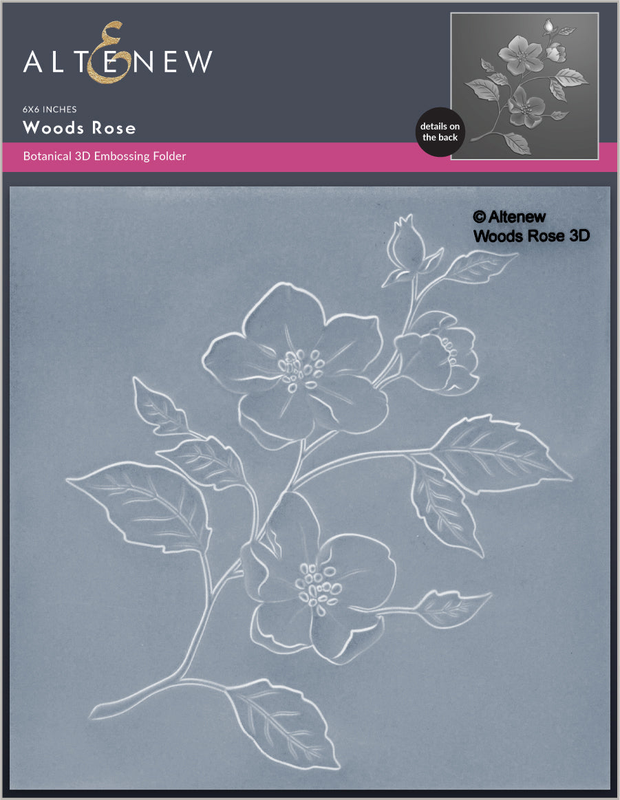 Altenew - Woods Rose 3D Embossing Folder