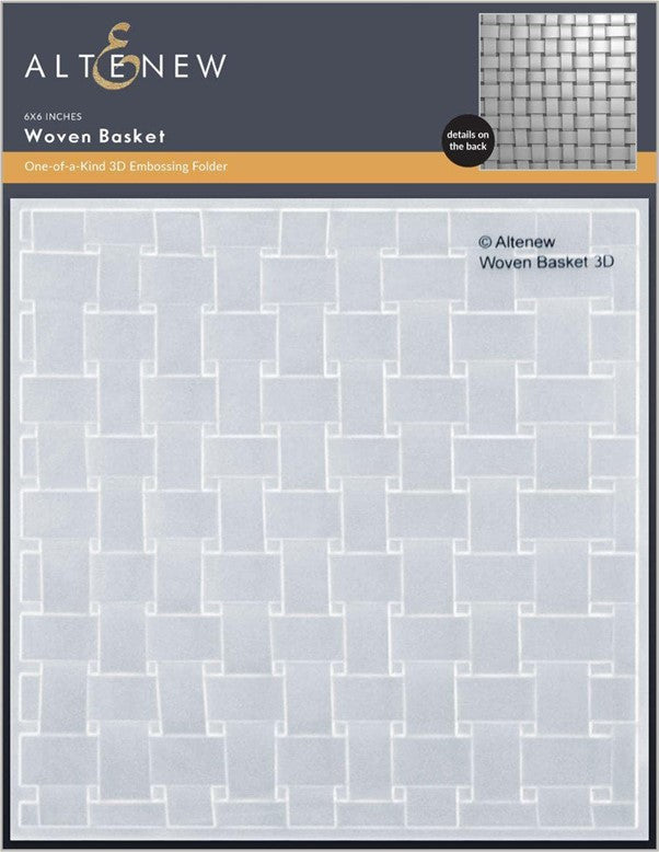 Altenew - Woven Basket 3D Embossing Folder - out of stock