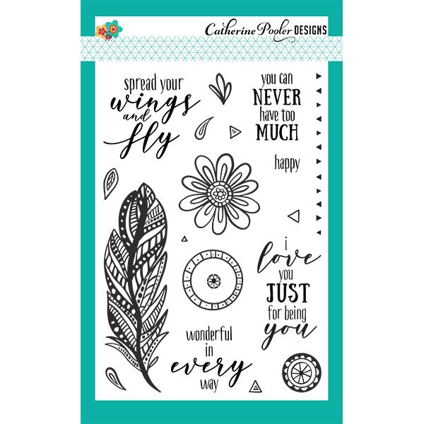 Catherine Pooler Designs - Zen Feathers (stamp)